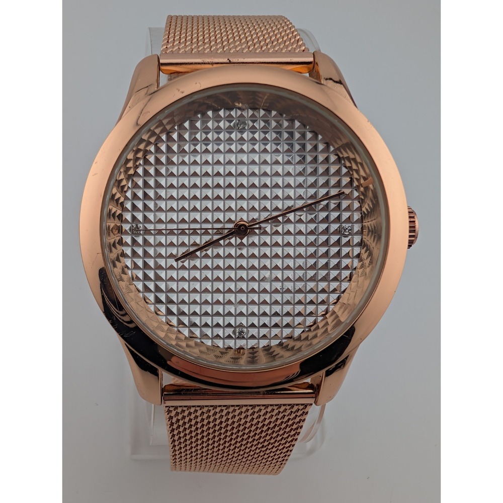 Fortune NYCโ Watch Women 40mm Case Rose Gold Mesh Metal Band- New Battery